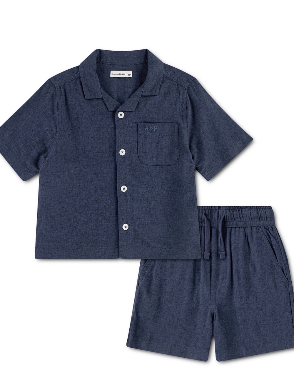 Abercrombie kids linen shirt & shorts set